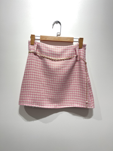 Wholesaler SOGGO - Short houndstooth print skirt