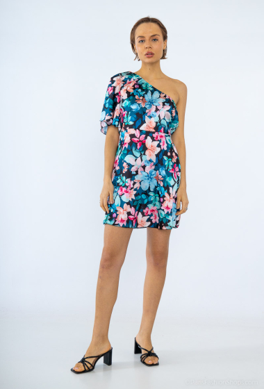 Wholesaler SOGGO - Short asymmetrical printed dress