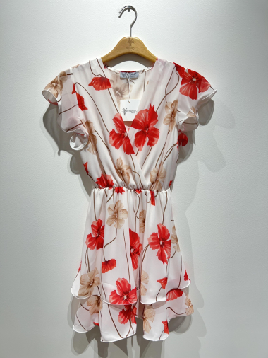 Grossiste SOGGO - robe courte , imprimé fleur