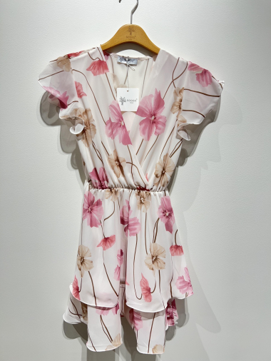 Grossiste SOGGO - robe courte , imprimé fleur