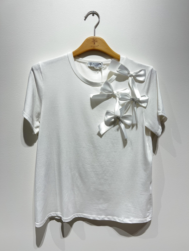 Grossiste SOGGO - T-shirt coton, noeud