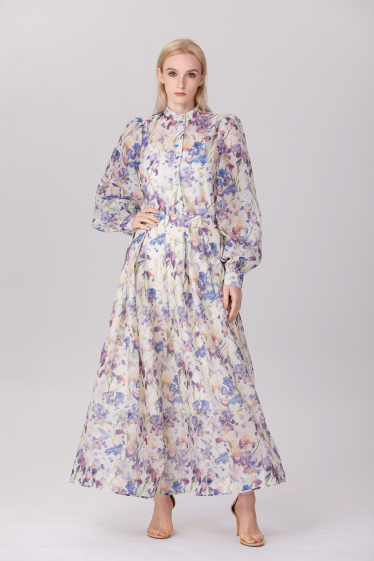 Wholesaler Smart and Joy - A-line skirt in floral print