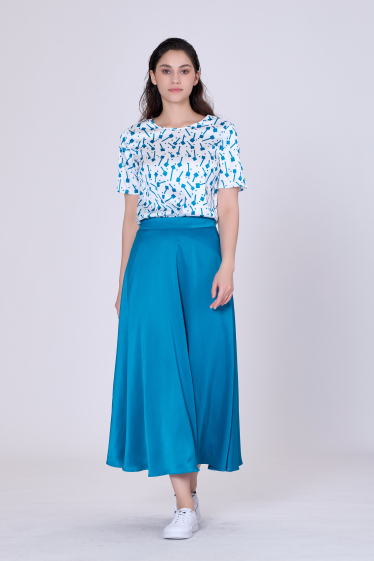 Wholesaler Smart and Joy - Long celestial blue skirt