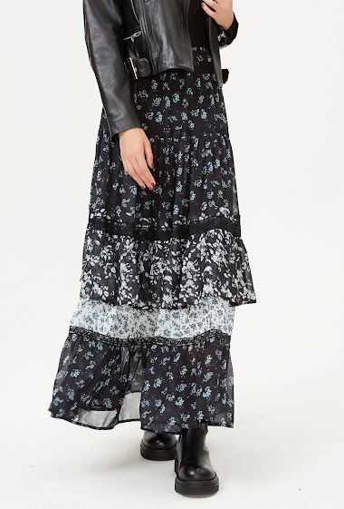 Wholesaler Smart and Joy - Printed long skirt