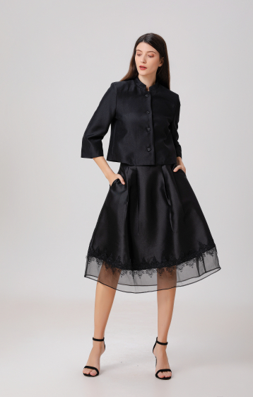 Wholesaler Smart and Joy - Black organza skirt