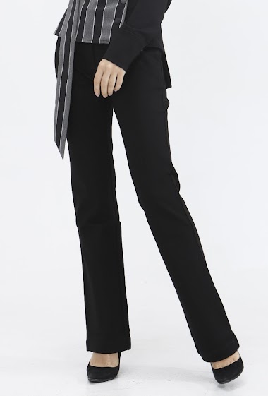 Wholesaler Smart and Joy - Straight pants in thick Jersey