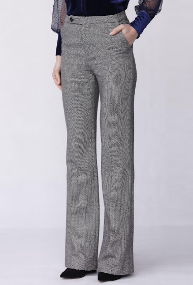 Wholesaler Smart and Joy - Marled wool straight trousers