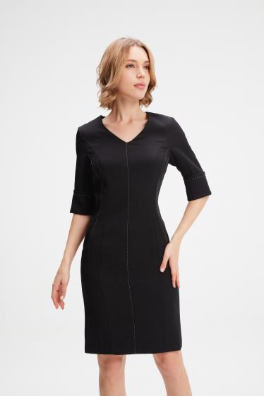 Wholesaler Smart and Joy - Dress with embellished seams