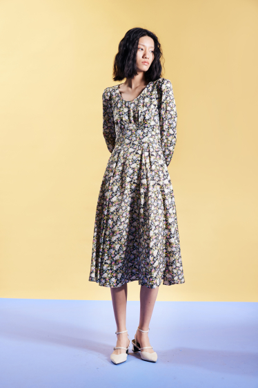 Wholesaler Smart and Joy - Loose floral print dress