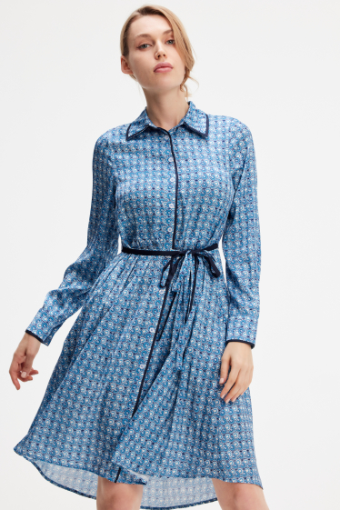 Wholesaler Smart and Joy - Geometric print shirt dress