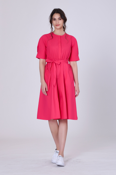 Wholesaler Smart and Joy - Short dress with patch pockets