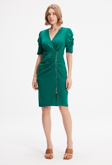 Wholesaler Smart and Joy - Zipper jersey dress