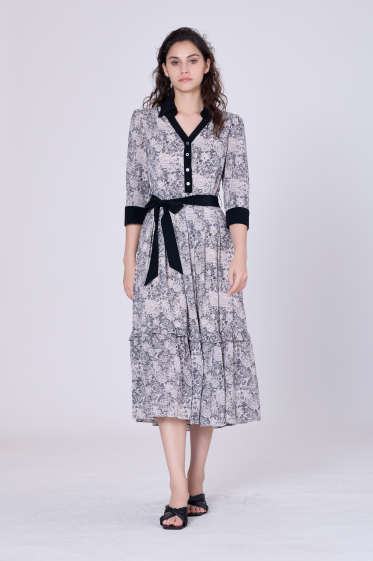 Wholesaler Smart and Joy - Vintage mid-length dress