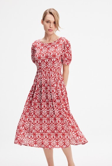 Wholesaler Smart and Joy - Graphic print midi dress