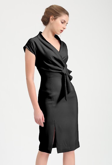 Großhändler Smart and Joy - Draped asymmetric tailored dress