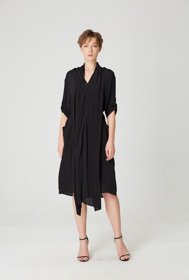 Wholesaler Smart and Joy - Drape collar dress