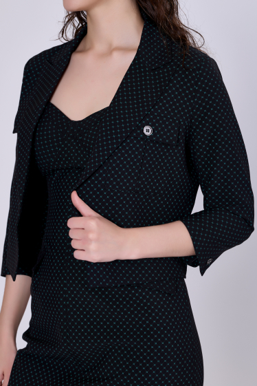 Wholesaler Smart and Joy - Contemporary polka dot jacket