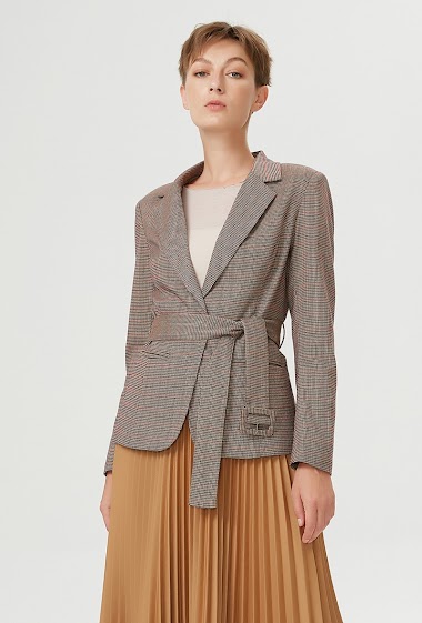 Mayorista Smart and Joy - Suit jacket with Prince of Wales pattern