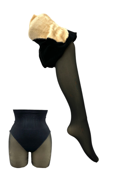 Wholesaler Snow Rose - Sheer Faux Fur Lined Shaping Tights