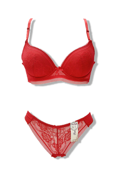 Wholesaler Snow Rose - C Cup Bra and Thong Lingerie Set