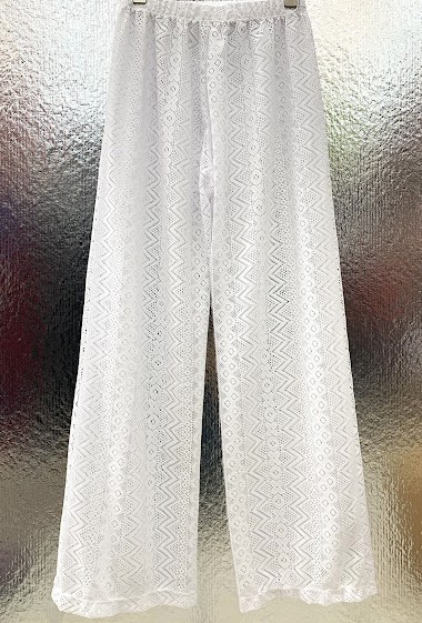 Grossiste Snow Rose - Pantalon de plage ajouré : zigzag
