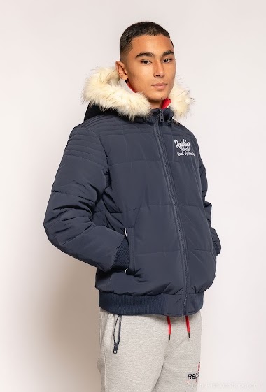 Wholesaler REDSKINS - Puffer jacket with fur hood REDSKINS