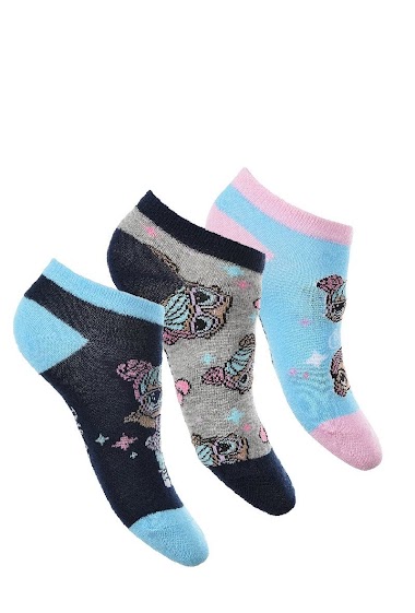Grossistes So Brand - Pack 3 chaussettes basses 55%c