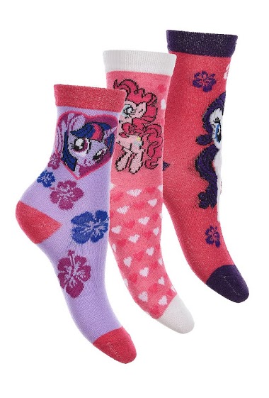 Grossiste So Brand - Pack 3 chausettes MY LITTLE PONY