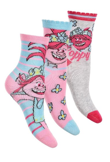 Wholesaler So Brand - Trolls sock 3 packs