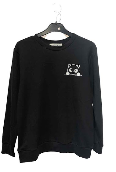 Grossiste So Brand - Pull manches longues logo panda FRENCH PP Fabrication Française