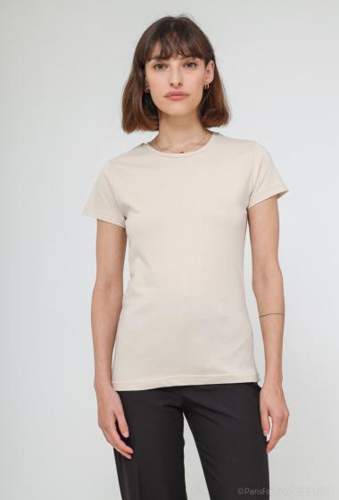 Großhändler So Brand - KurzÃÂ¤rmliges Damen-T-Shirt mit Rundhalsausschnitt aus 100 % Baumwolle
