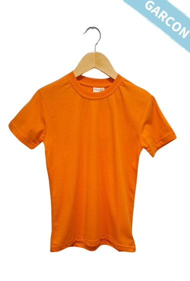 Wholesaler So Brand - Boy's short-sleeved round-neck T-shirt 100% Cotton