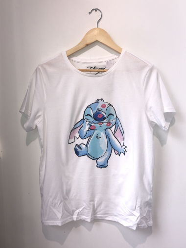 Grossiste So Brand - T-SHIRT COL ROND MANCHES COURTES STITCH