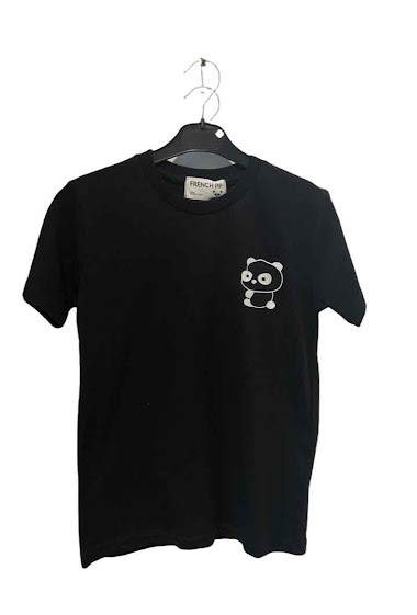 Grossiste So Brand - T-shirt manches courtes logo panda FRENCH PP Fabrication Française