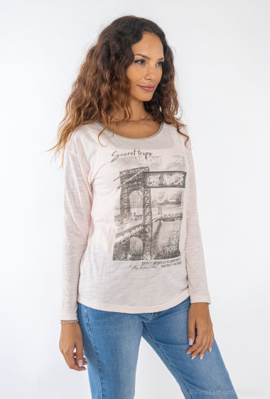 Grossiste So Brand - T-shirt manches longues fantaisie CAMILLE DE PARIS
