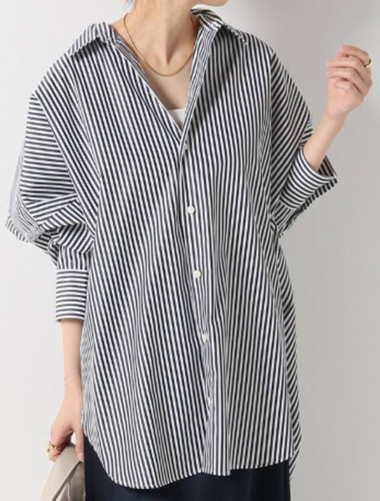 Wholesaler SO LOOK - Long striped shirt