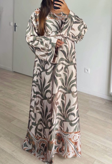 Grossiste SO LOOK - Robe imprimée en satin
