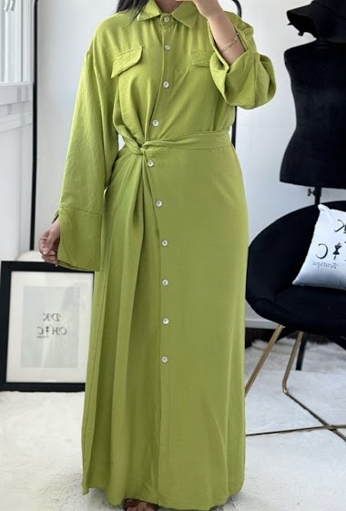 Wholesaler SO LOOK - Long dress with buttons