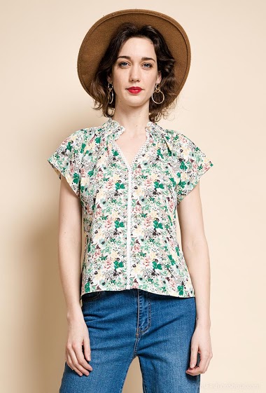 Wholesaler So Sweet - Flower print blouse