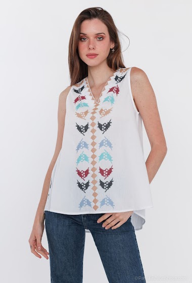 Wholesaler So Sweet - Blouse with embroidery