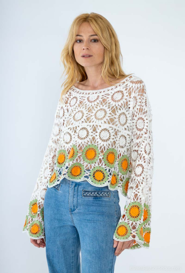 Wholesaler So Sweet - Embroidered sweater