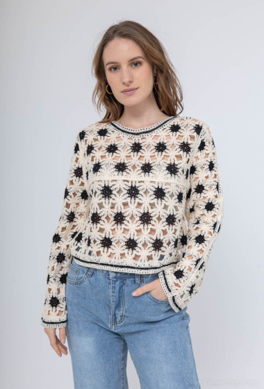 Wholesaler So Sweet - Crochet blouse