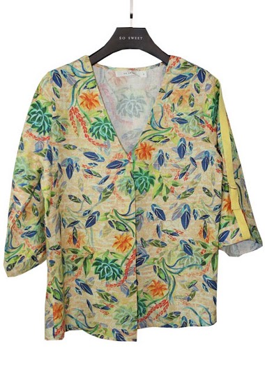 Wholesaler So Sweet - Printed linen blouse