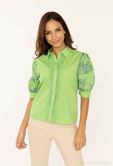 Wholesaler So Sweet - Shirt with embroidery