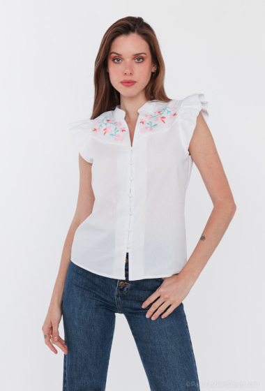 Wholesaler So Sweet - Shirt with embroidery