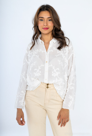 Wholesaler So Sweet - Blouse with embroidery