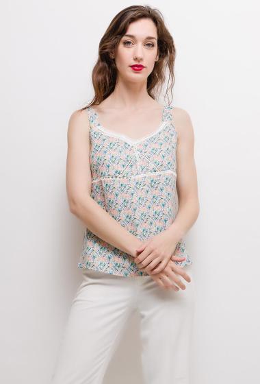Wholesaler So Sweet - Linen sleeveless top