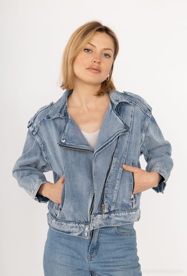 Grossiste Softy by Ever Boom - Blouson perfecto  en jeans
