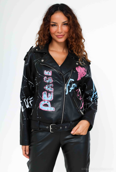 Wholesaler Softy by Ever Boom - over size graffiti print jacket
