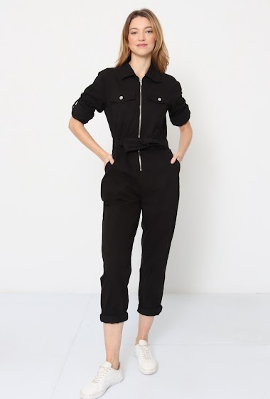 Wholesaler Softy by Ever Boom - Stretch canvas jumpsuit